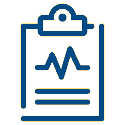 Icon Medical Exam Blue