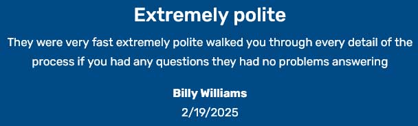 Extremely polite