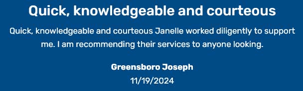 Quick, knowledgeable and courteous