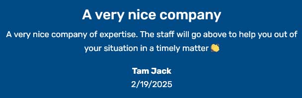 A very nice company 