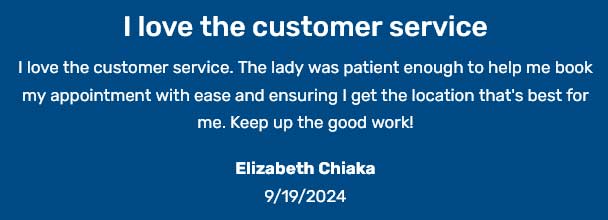I love the customer service